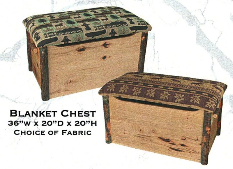 Rustic Hickory Blanket Chest