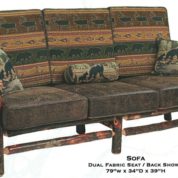 Rustic Hickory Sofa