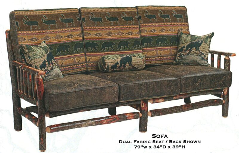 Rustic Hickory Sofa