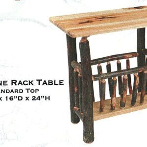 Hickory Table Magazine Rack 2