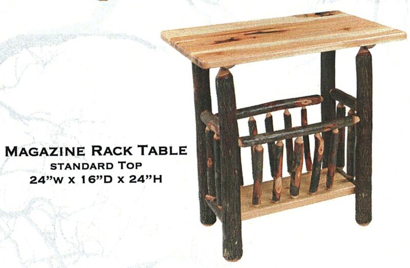 Hickory Table Magazine Rack 2
