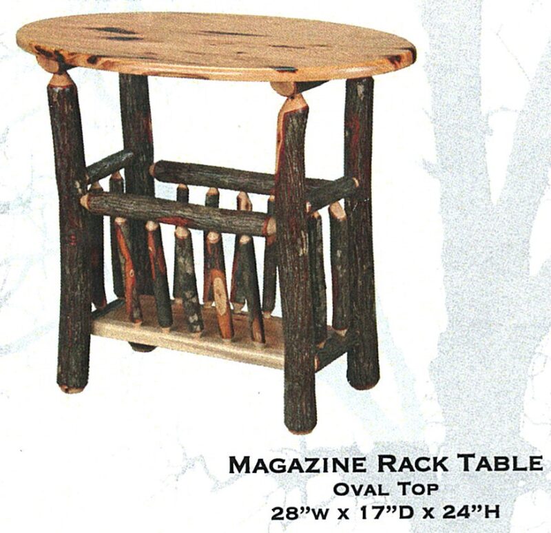 Hickory Table Magazine Rack