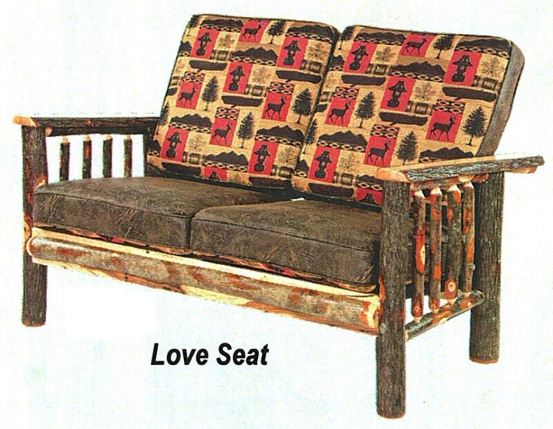 Split Log Love Seat