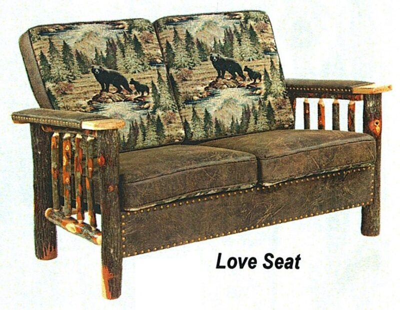Upholstered Arm Love Seat